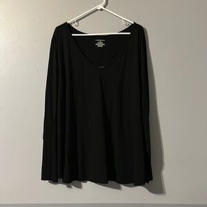 Lane Bryant 26/28 Black & Purple Top